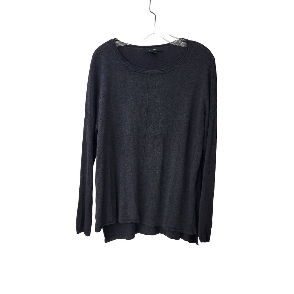 Atmosphere Grey Viscose Blend Lightweight Pullover Sweater